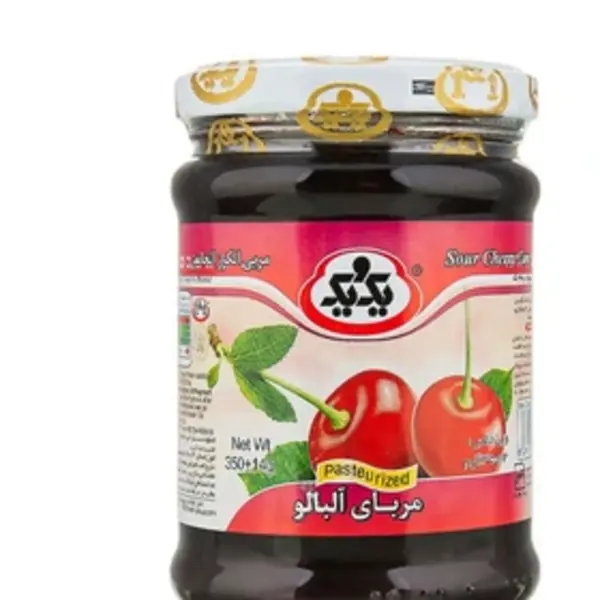 مربا آلبالو شیشه 340گرم یک و یک